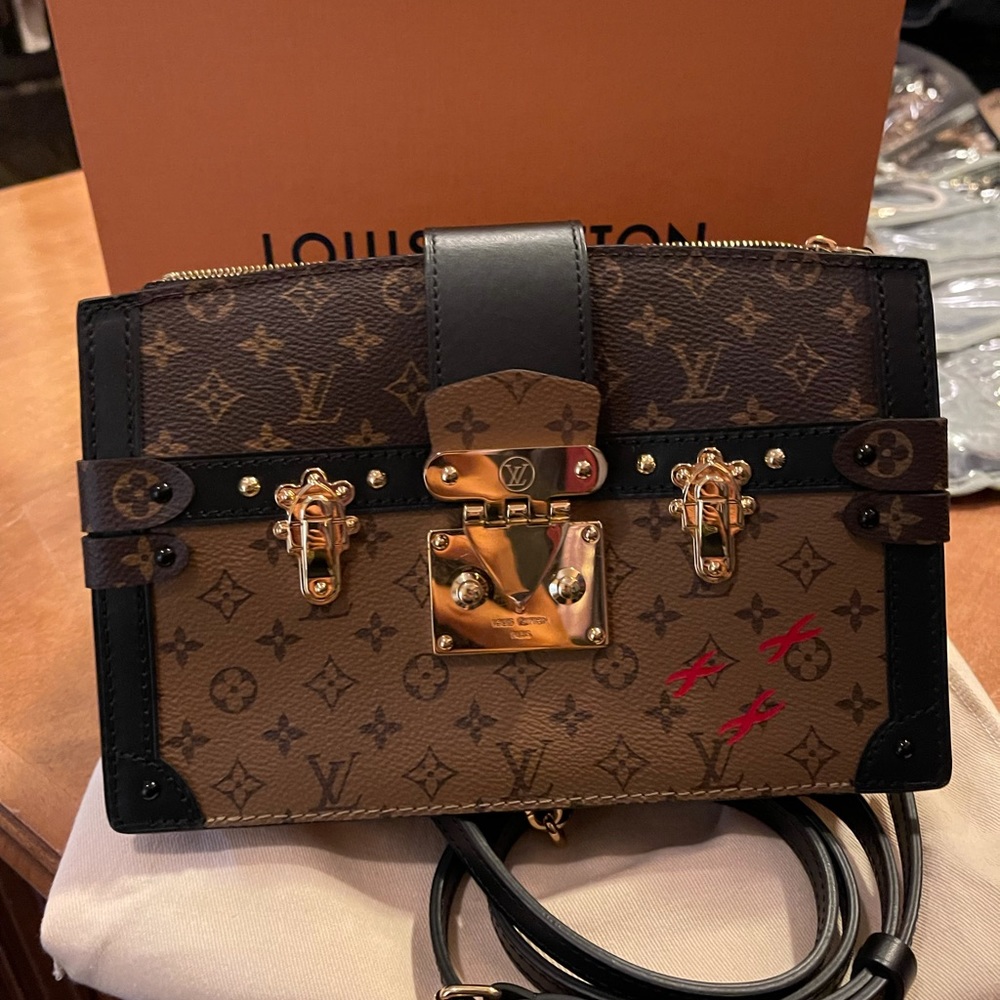 LV Reverse Monogram Trunk Clutch